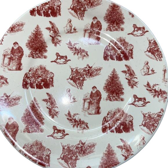 Square Nest Collectible Small Porcelain Christmas Ornament Santa Christmas Tree - Picture 5 of 6